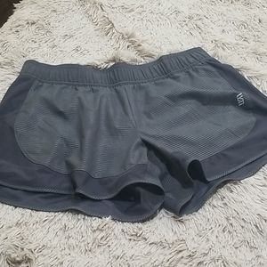 Second Skin Gray Running Shorts, medium